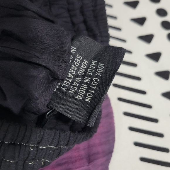 BoheeWohee Women's Cotton Gypsy Boho 4- Tiered A-Line Pleated Max Skirt Size S - Picture 11 of 11